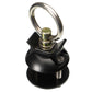 Single Stud Round L-Track Anchor Point Tie Down Kit | Black | 2-Pack