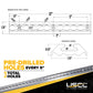 12" Angled L-Track Kit | Aluminum