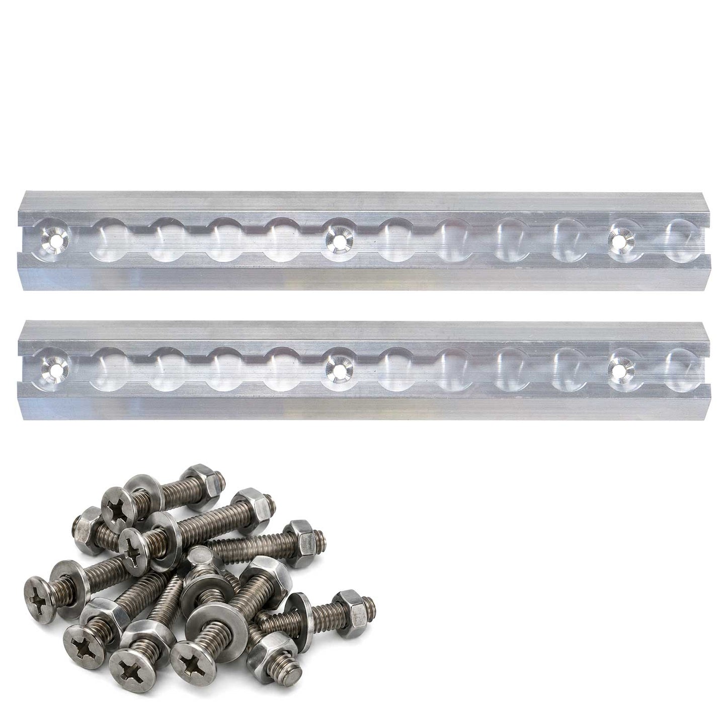 12" Angled L-Track Kit | Aluminum | 2-Pack