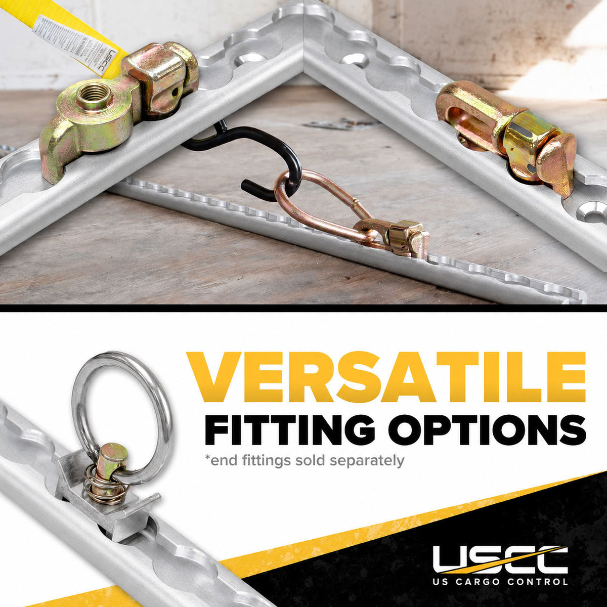 how to attach l track fittings