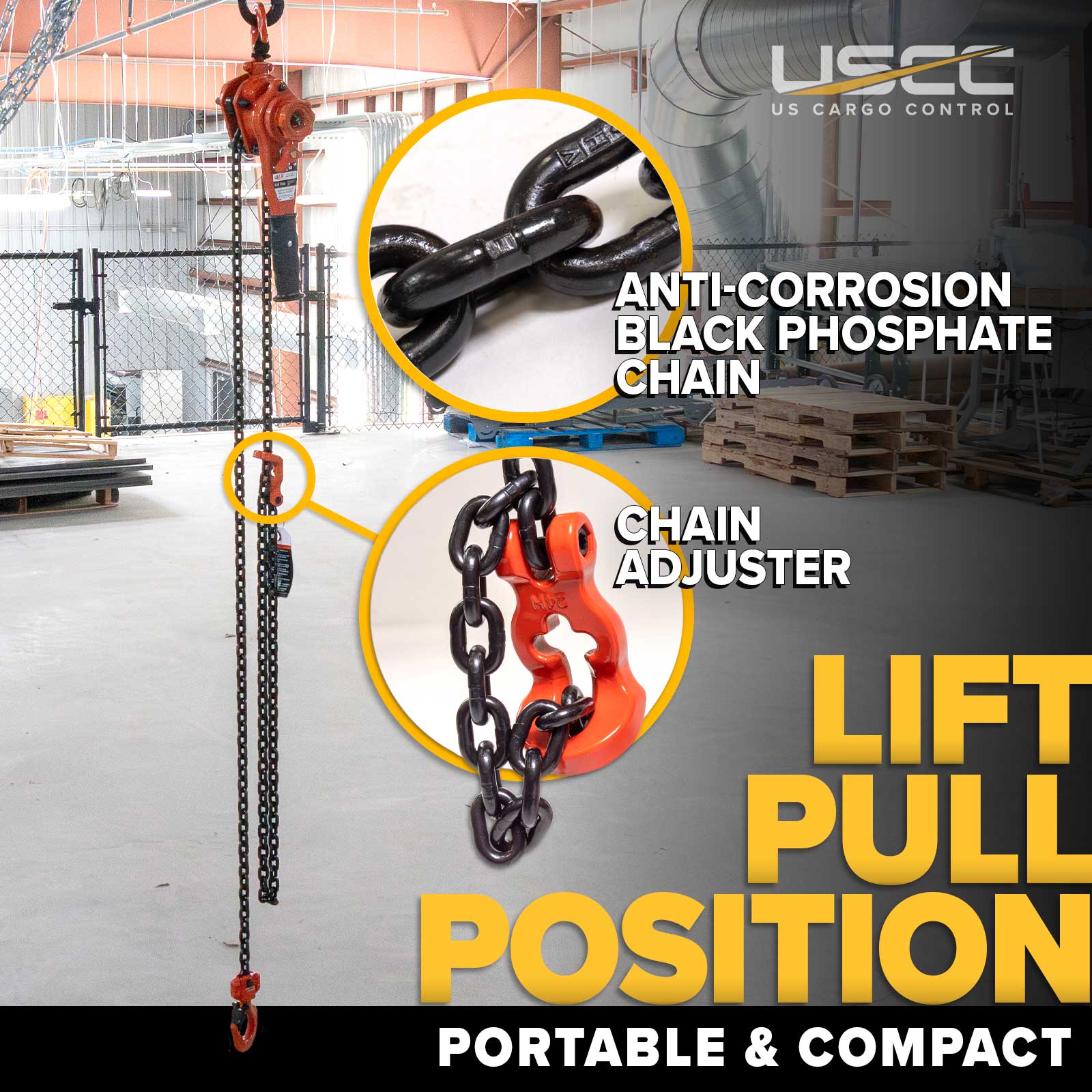 lever chain hoists are portable and compact