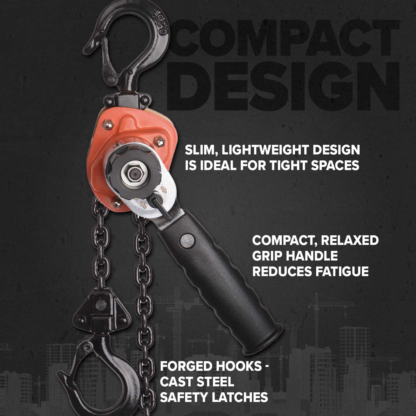 titon compact lever hoists ideal for tight spaces