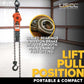 lever chain hoists are portable and compact