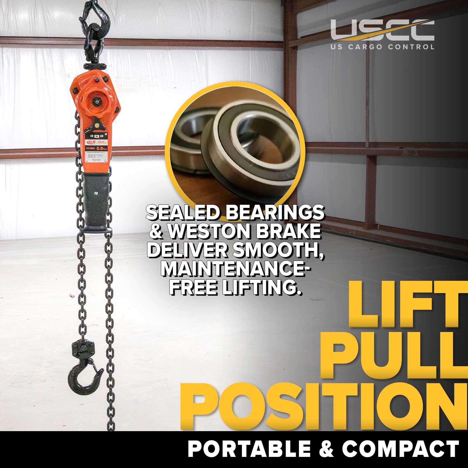 lever chain hoists are portable and compact