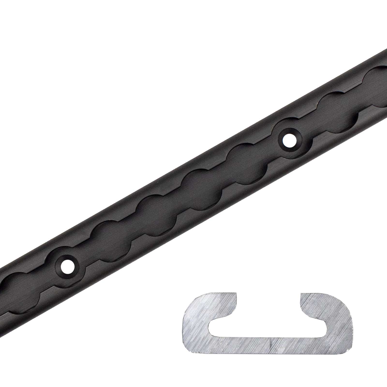 24" Aluminum L-Track | Black Anodized Finish | 2-Pack Image 11 of 11