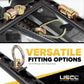 72" Aluminum L-Track Kit | Black Anodized Finish