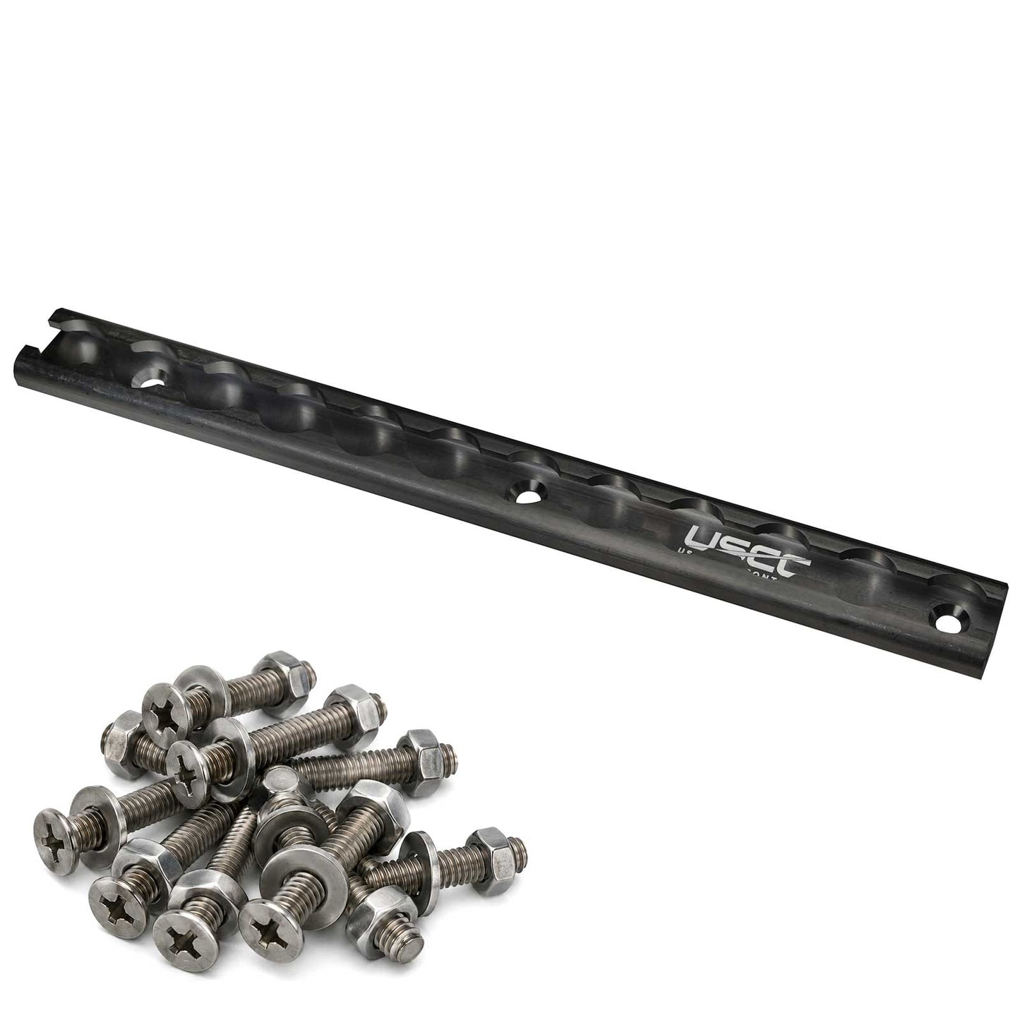 12" Aluminum L-Track Kit | Black Anodized Finish