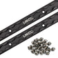 48" Aluminum L-Track Kit | Black Anodized Finish | 2-Pack