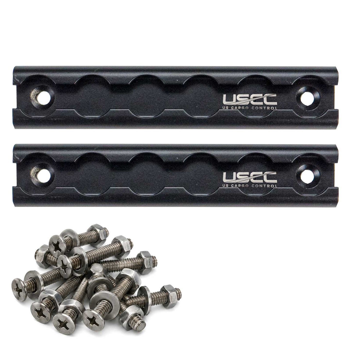 6" Aluminum L-Track Kit | Black Anodized Finish | 2-Pack