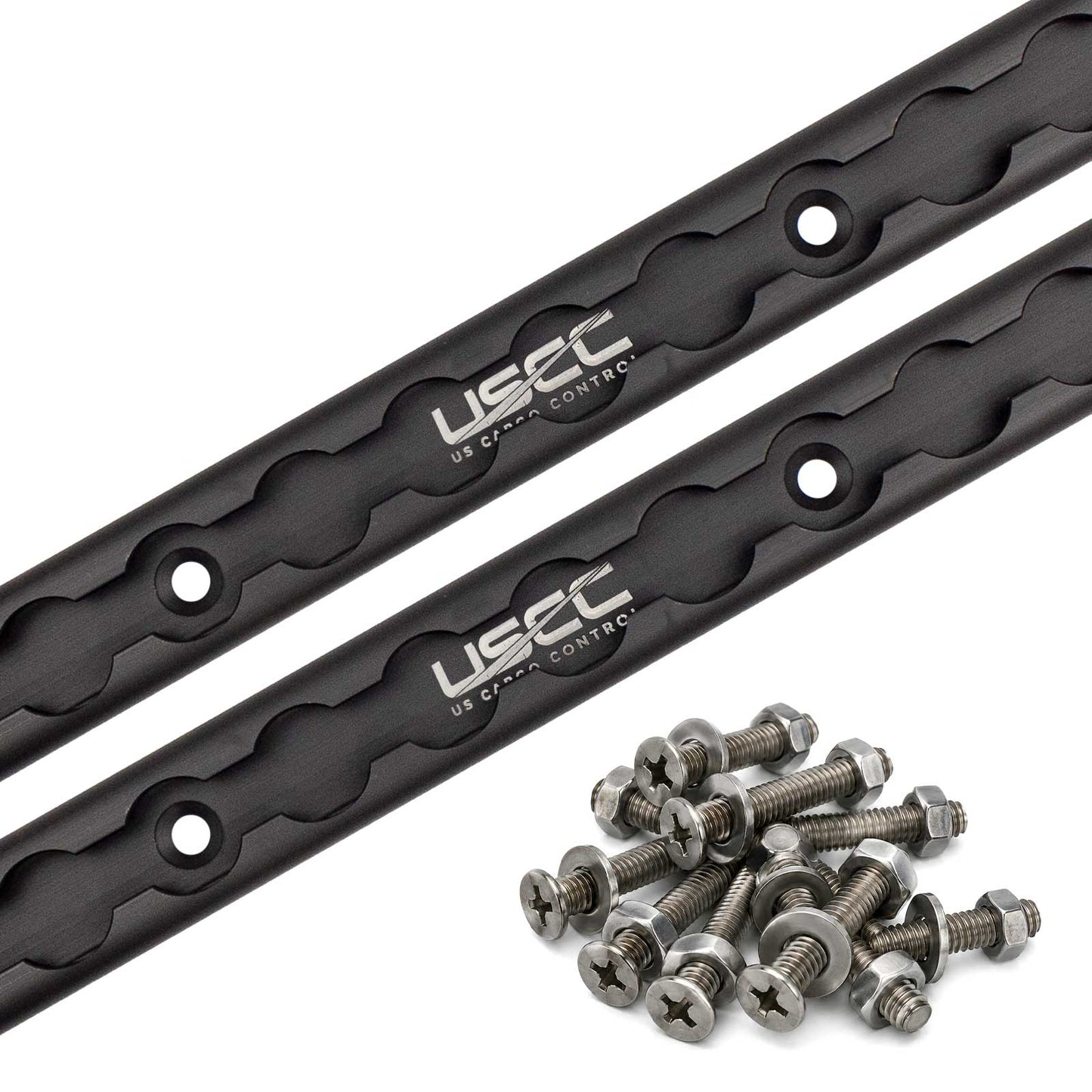 72" Aluminum L-Track Kit | Black Anodized Finish | 2-Pack