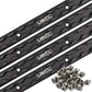 72" Aluminum L-Track Kit | Black Anodized Finish | 4-Pack
