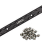 72" Aluminum L-Track Kit | Black Anodized Finish