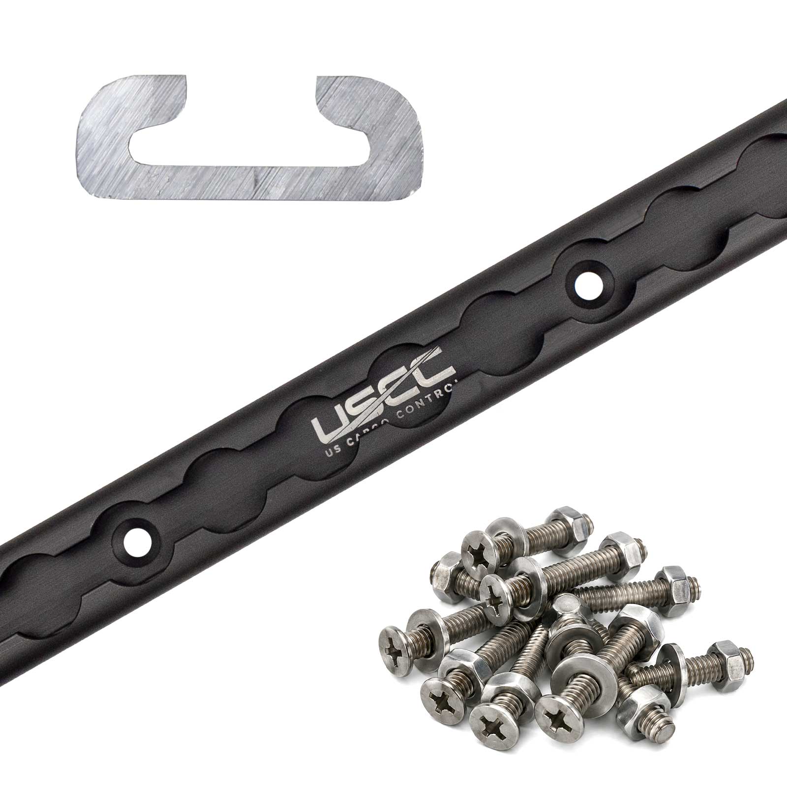 72" Aluminum L-Track | Black Anodized Finish | 2-Pack Image 11 of 11