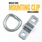1-1/2" Bolt-On D-Ring with Mounting Bracket - Galvanized - 6,000 lbs. BS
