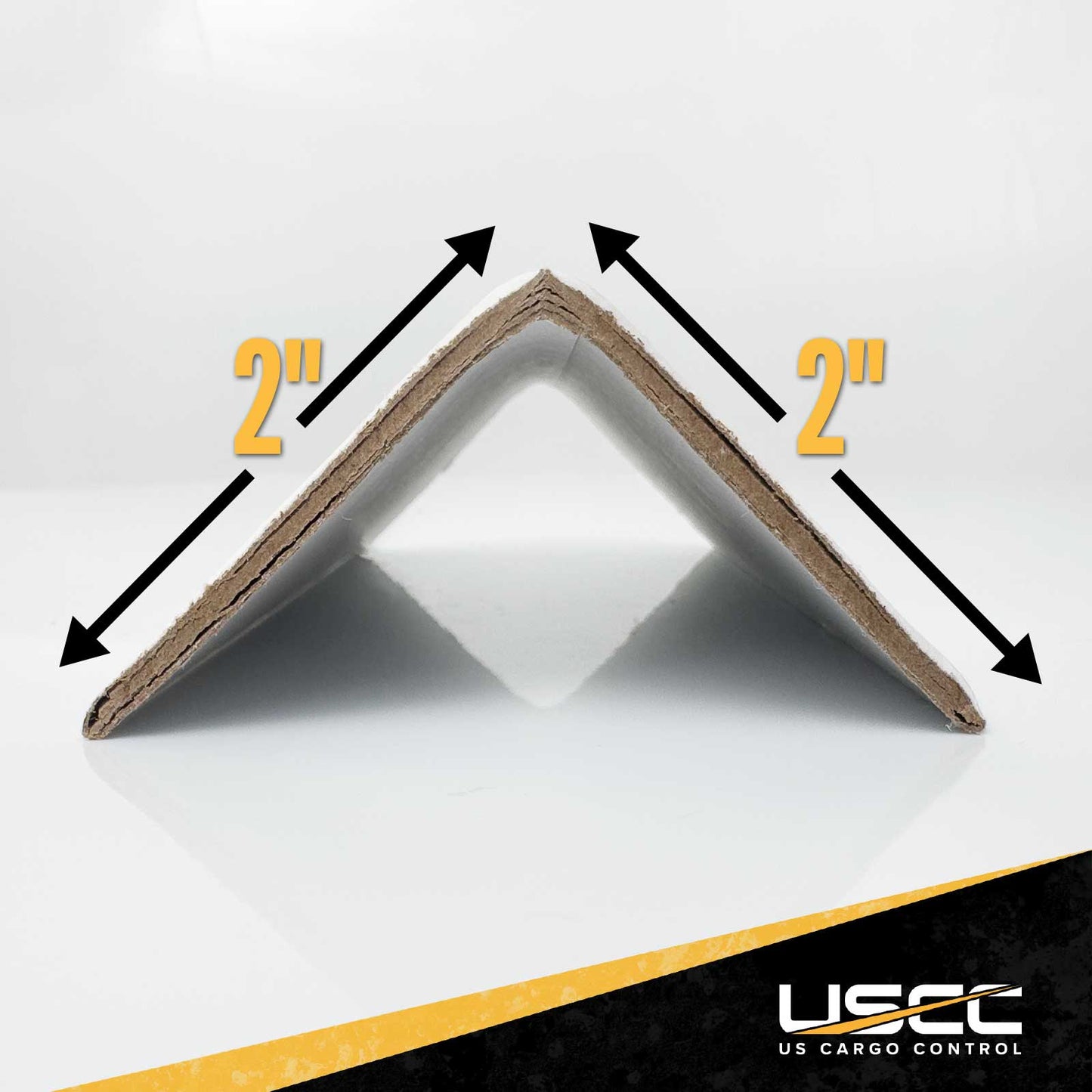 Light-Duty Cardboard Strapping Protectors | .120" Thick, 2" x 2" x 6", 800-Pack