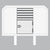 Louvered Window w/ Cabinet