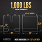 M&W 24" x 22" x 20" Chain Box with Master Link Holder and Bolts - 1,000 lbs. Cap.