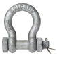 Bolt Type Anchor Shackle - Chicago Hardware - 1" Galvanized Steel - 8.5 Ton primary image