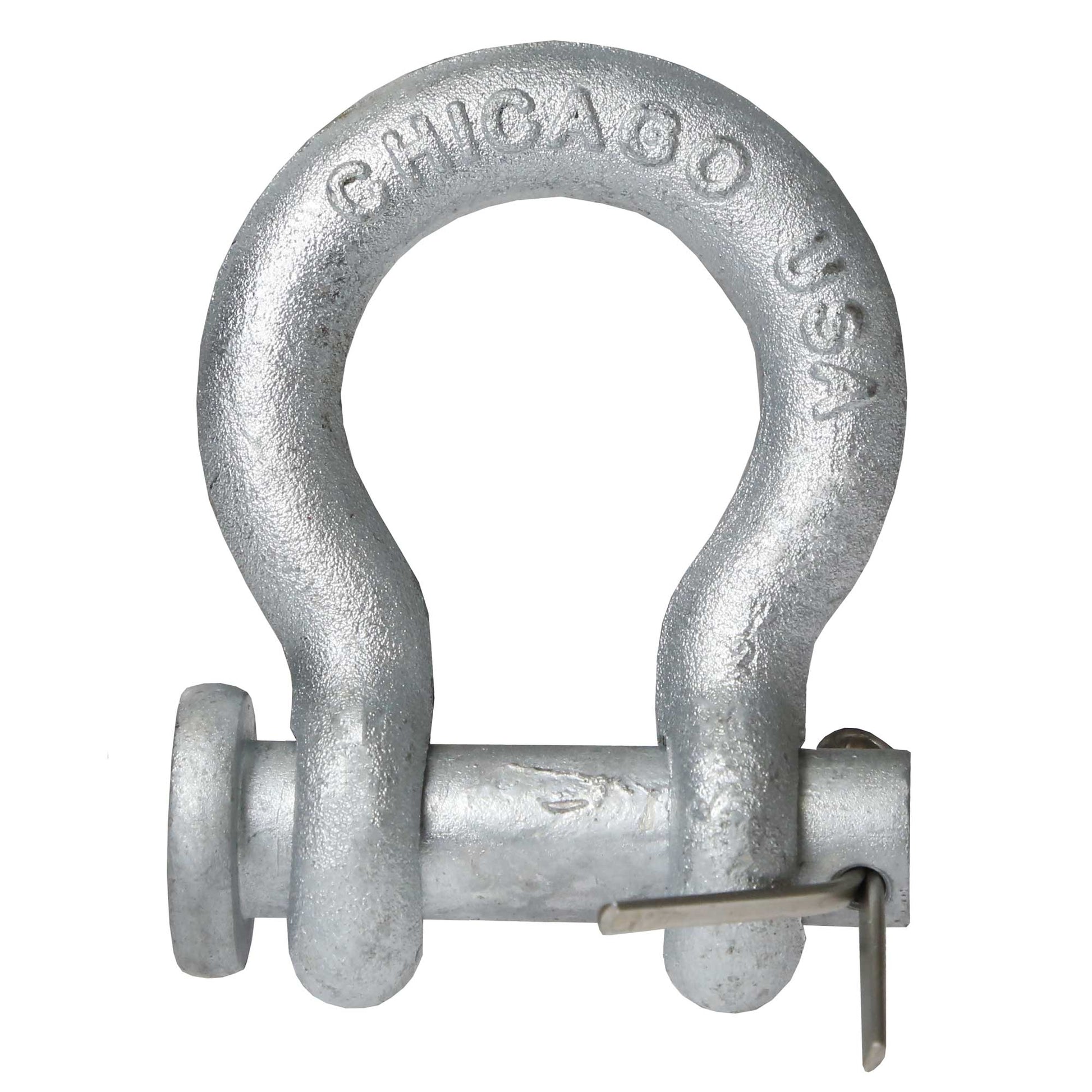 Anchor Shackle - Chicago Hardware - Round Pin - 1/2" Galvanized Steel - 2 Ton primary image