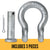 Anchor Shackle - Chicago Hardware - Round Pin - 3/16