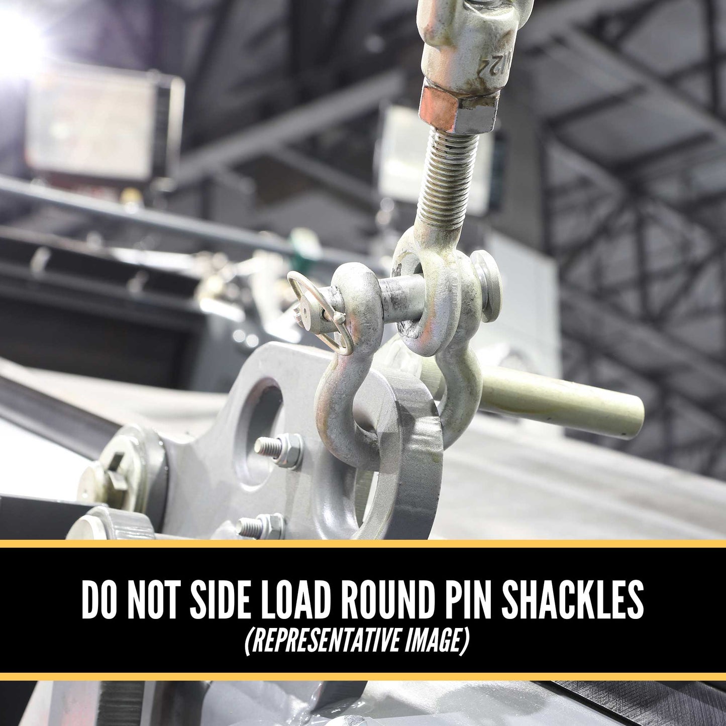 Anchor Shackle - Chicago Hardware - Round Pin - 3/16" Galvanized Steel - .33 Ton do not side load