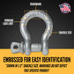 Screw Pin Anchor Shackle - Chicago Hardware - 1-1/8" Galvanized Steel - 9.5 Ton embossed for easy identification