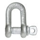 Screw Pin Chain Shackle - Chicago Hardware - 1/4" Galvanized Steel - .5 Ton primary image
