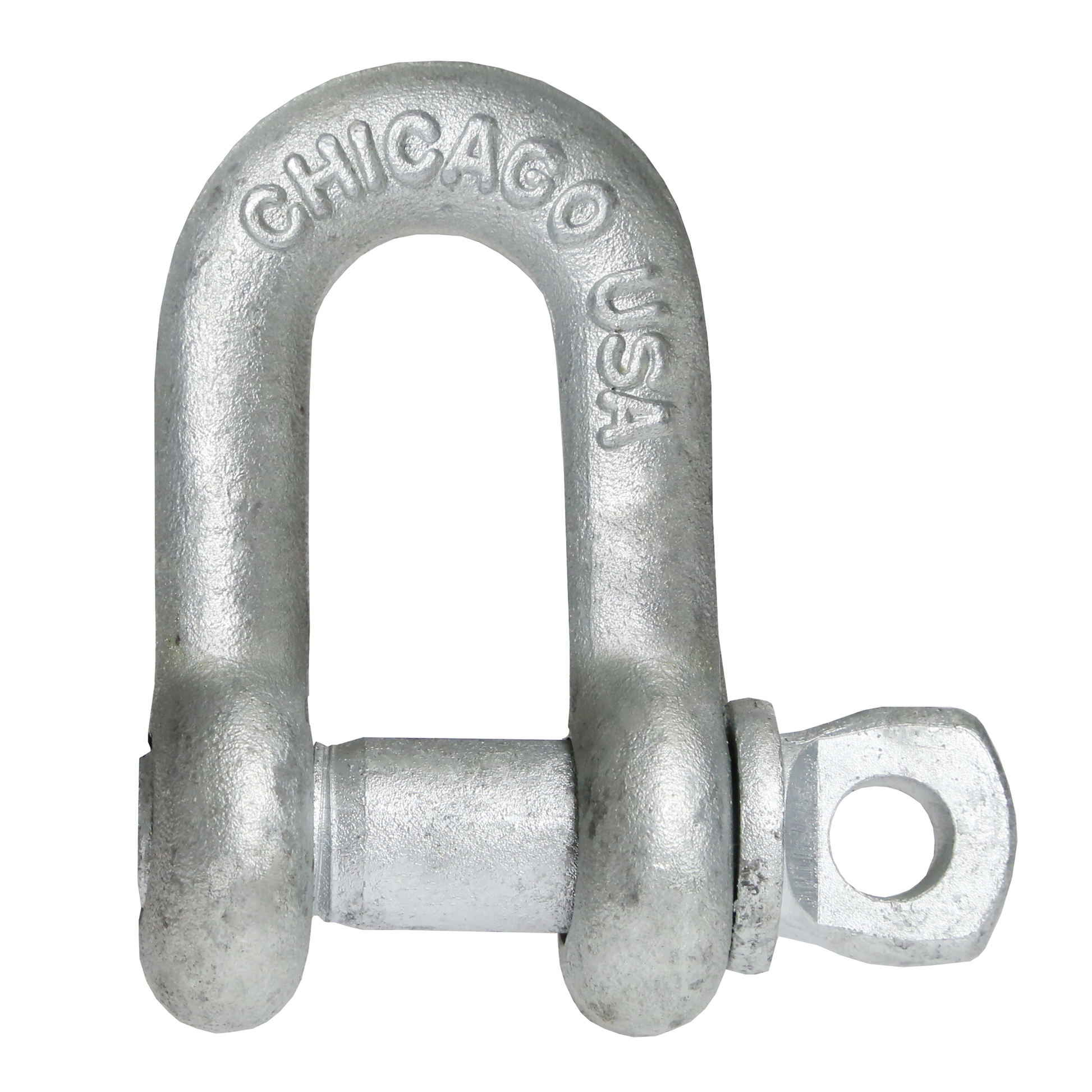 Screw Pin Chain Shackle - Chicago Hardware - 3/8" Galvanized Steel - 1 Ton primary image