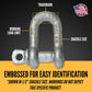 Screw Pin Chain Shackle - Chicago Hardware - 7/8" Galvanized Steel - 6.5 Ton embossed for easy identification