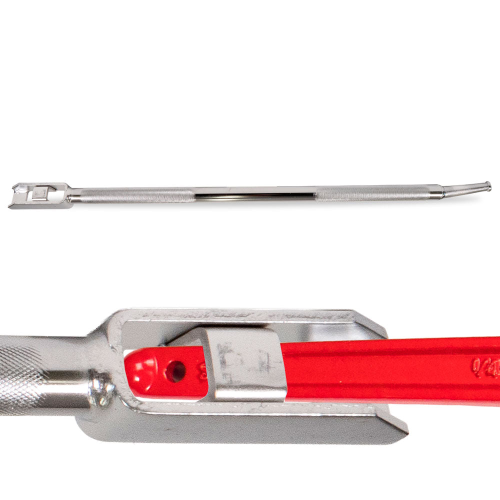 Combination Winch Bar with Square Head - Chrome Finish