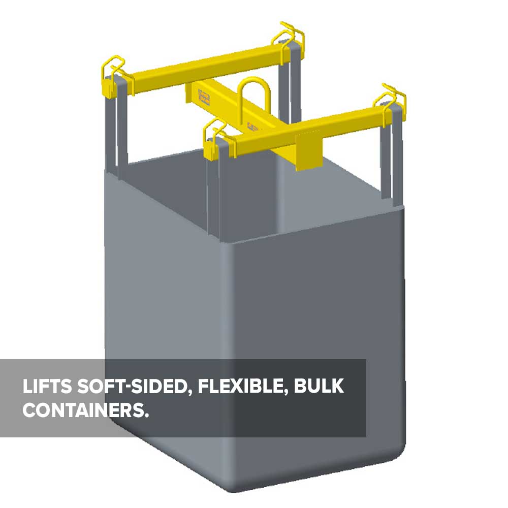 Container Lifting Beam -  4,000 Lb. Capacity - 4' Max Spread