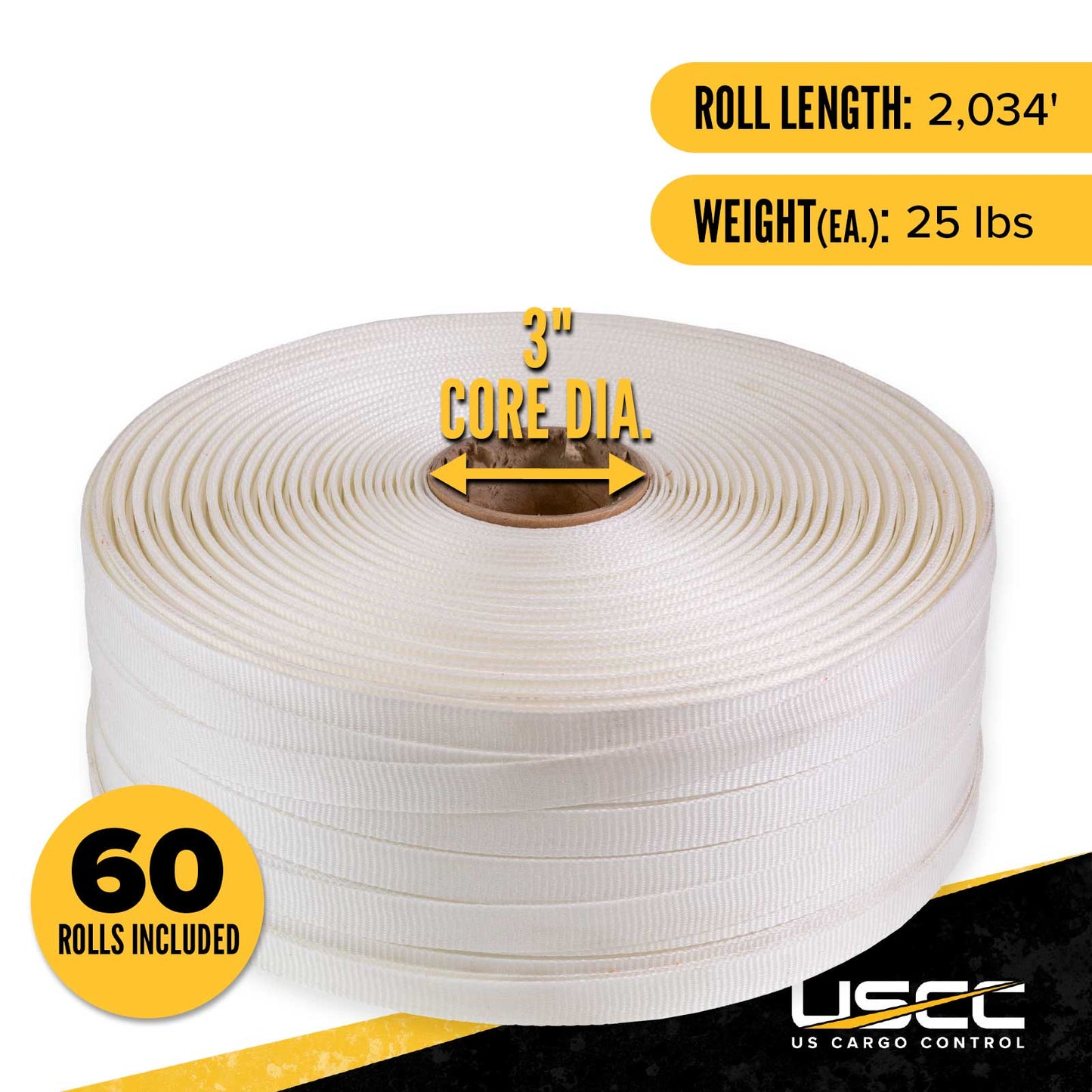 Cordstrap 3/4" x 2034' Woven Cord Strapping - Pallet