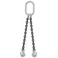 3/4" x 3' - Domestic 2 Leg Chain Sling with Crosby Grab Hooks - Grade 100