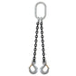 3/4" x 10' - Domestic 2 Leg Chain Sling with Crosby Sling Hooks - Grade 100