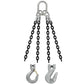 3/4" x 6' - Domestic 4 Leg Chain Sling with Crosby Grab Hooks - Grade 100