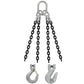 3/4" x 6' - Crosby 4 Leg Chain Sling w/ Sling Hooks - Grade 100