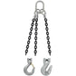 3/4" x 12' - Crosby 3 Leg Chain Sling w/ Sling Hooks - Grade 100