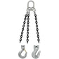 3/4" x 3' - Domestic 3 Leg Chain Sling with Crosby Grab Hooks - Grade 100