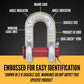 2" Crosby® Round Pin Chain Shackle | G-215 - 35 Ton embossed for easy identification