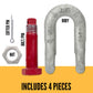 2" Crosby® Bolt Type Chain Shackle | G-2159 - 35 Ton parts of a shackle