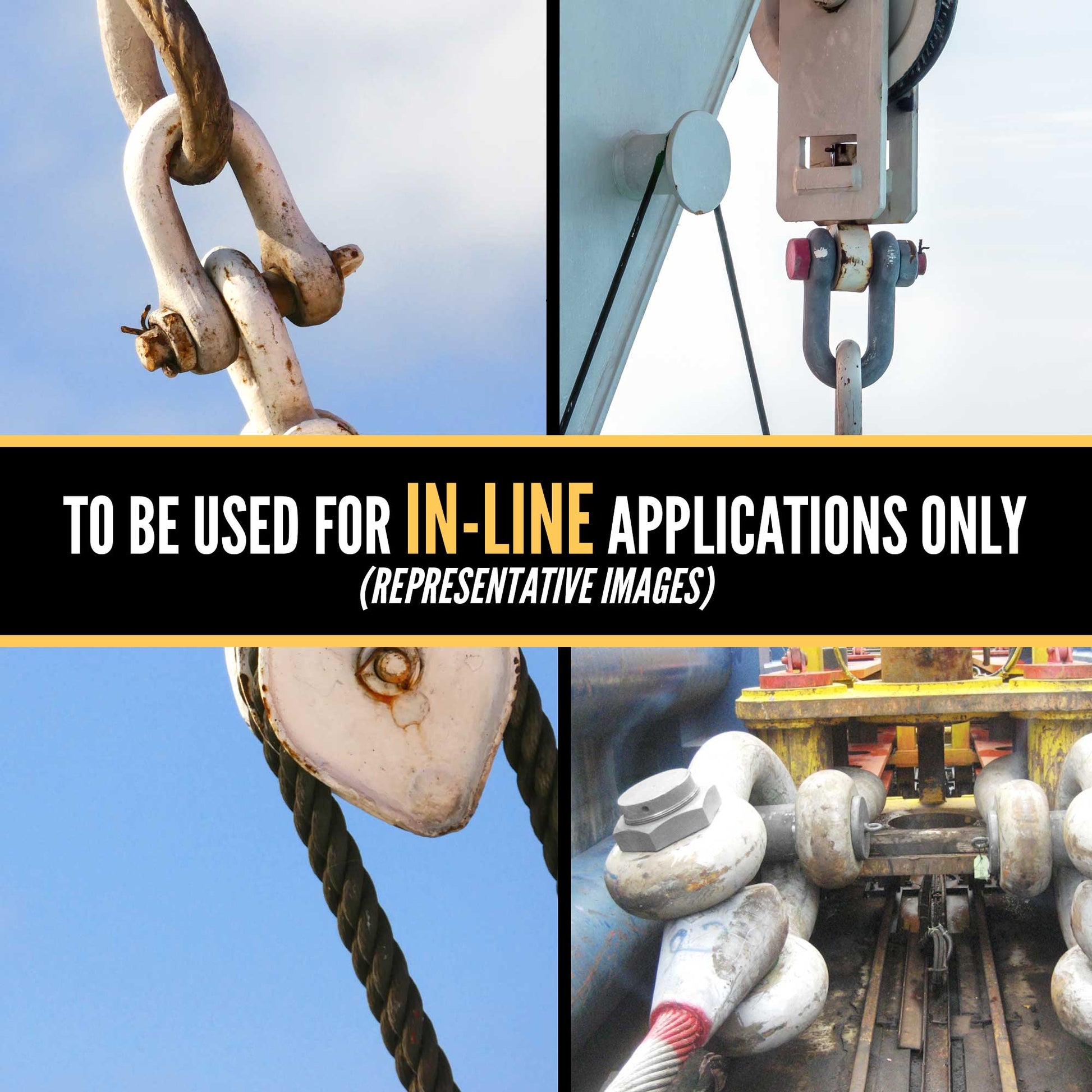 5/8" Crosby® Bolt Type Chain Shackle | G-2160 - 3.25 Ton in-line use only