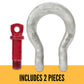  Crosby® Screw Pin Wide Body Shackle | G-2169 - 7 Ton parts of a shackle