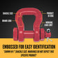 Crosby® Bolt Type Sling Saver Shackle | S-252 - 5"- 35 Ton embossed for easy identification