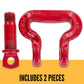 Crosby® Screw Pin Sling Saver Shackle | S-281 - 3.25 Ton parts of a shackle