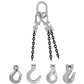 5/16" x 5' - Domestic Adjustable 3 Leg Chain Sling with Crosby Sling Hooks - Grade 100