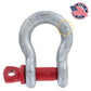 1/4" Crosby® Screw Pin Anchor Shackle | G-209 - 0.5 Ton made in USA