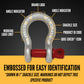 1/4" Crosby® Screw Pin Anchor Shackle | G-209 - 0.5 Ton embossed for easy identification