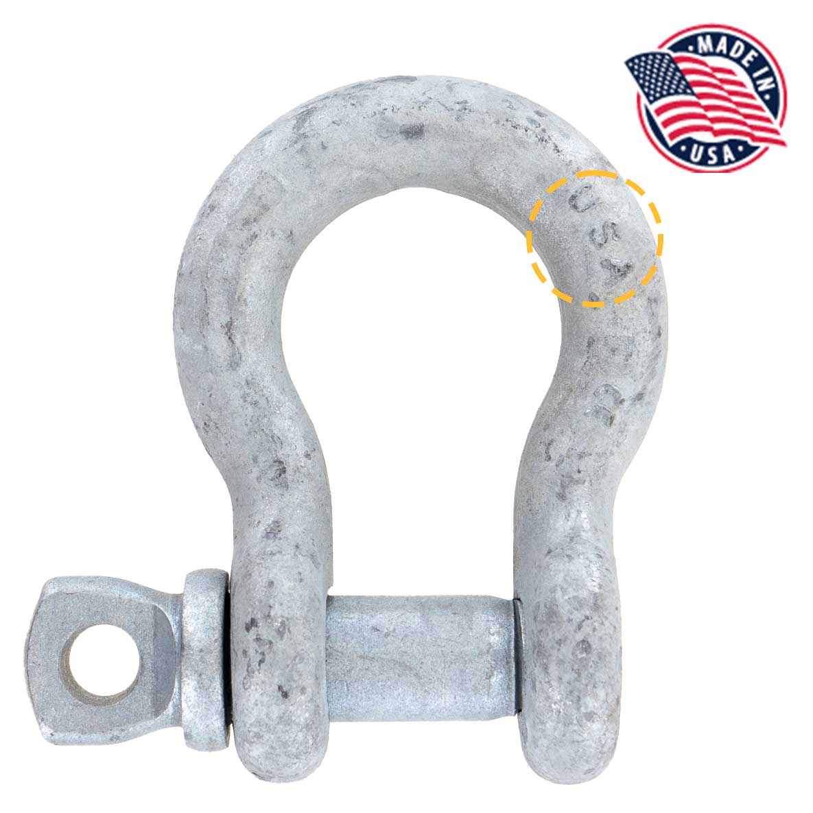 7/8" Crosby® Alloy Screw Pin Anchor Shackle | G-209A - 9.5 Ton made in USA