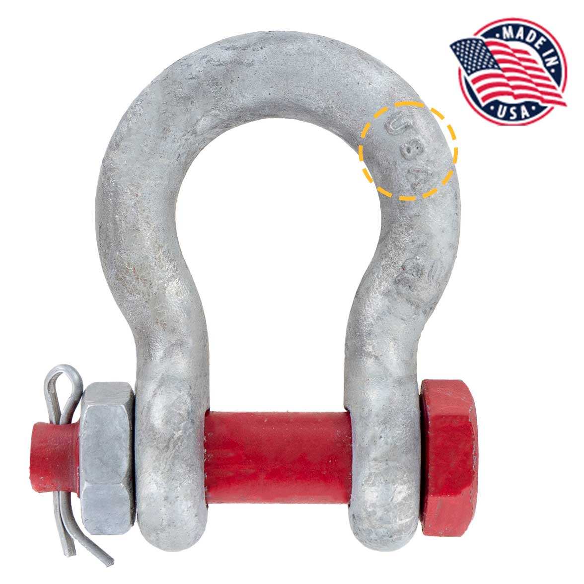 4" Crosby® Bolt Type Anchor Shackle | G-2130 - 150 Ton made in USA