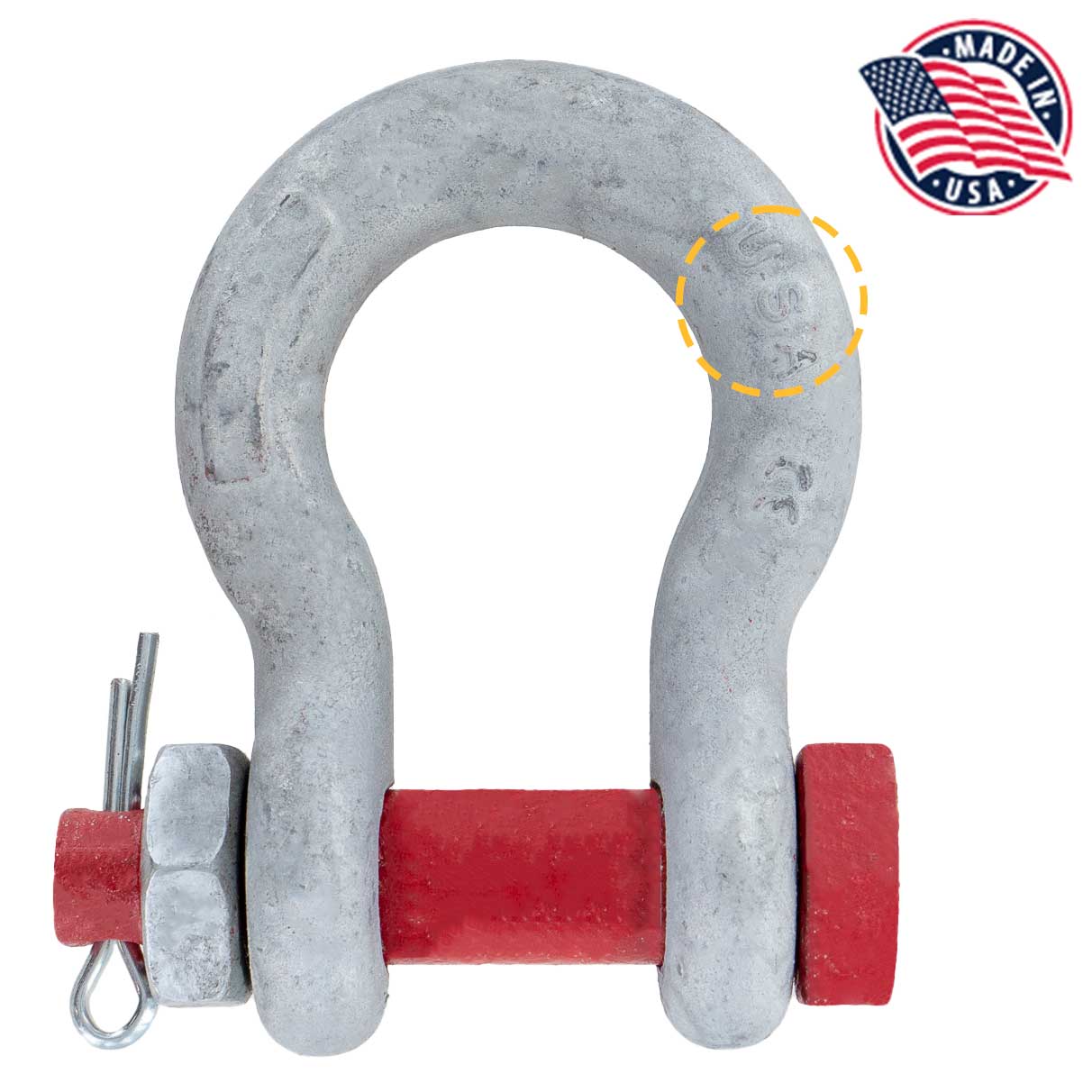 7/16" Crosby® Alloy Bolt Type Anchor Shackle | G-2140 - 2.66 Ton made in USA